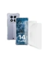 Husa flexibilă Bizon Case Clear Pack + 2x folie de protecție pentru ecran Xiaomi Redmi Note 14 Pro 5G