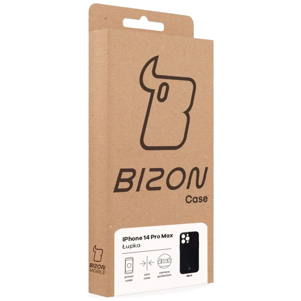 Etui Bizon Case Łupka do Apple iPhone 14 Pro Max czarne
