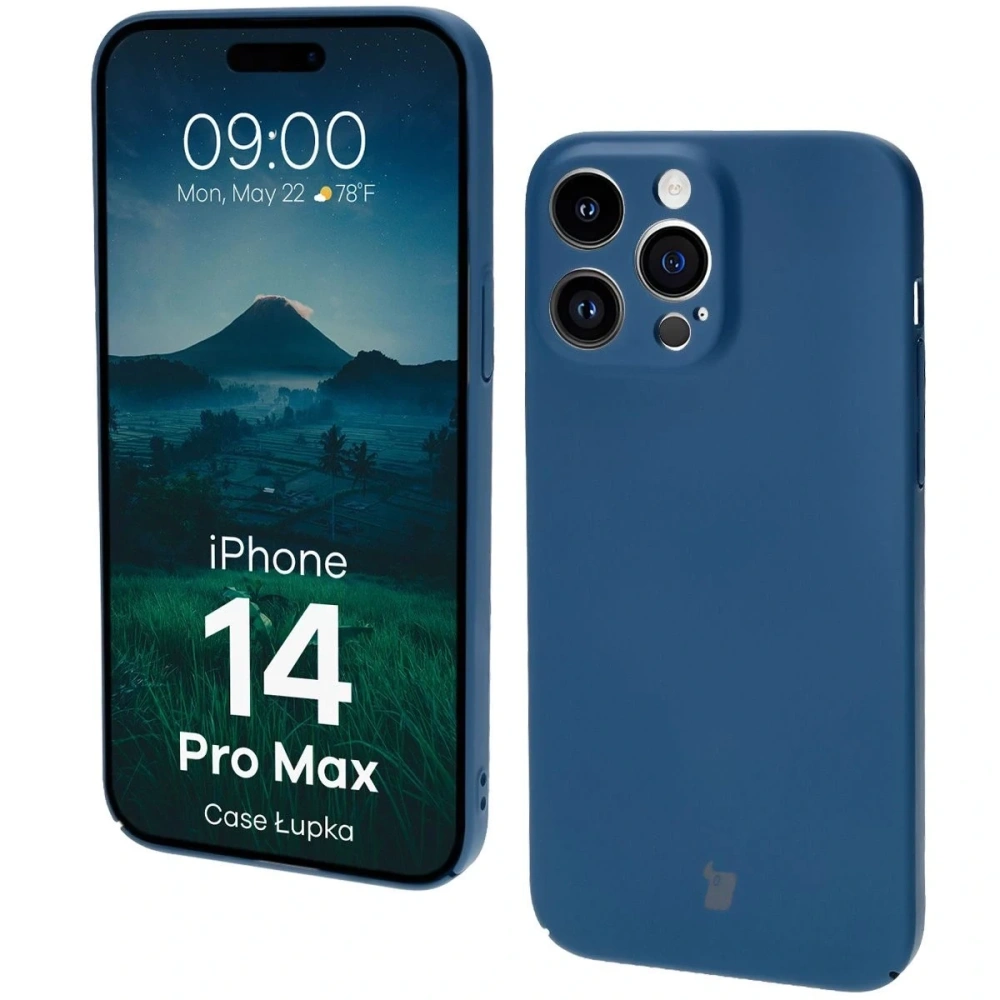 Etui Bizon Case Łupka do Apple iPhone 14 Pro Max niebieskie