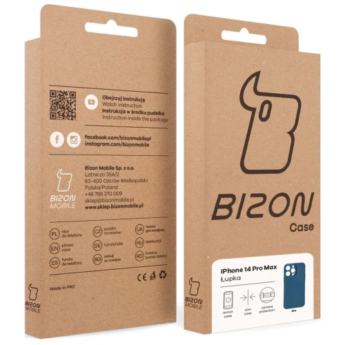 Kup Bizon Case Lupka Apple iPhone 14 Pro Max modrý - BIZ9243 - {ean13} - Sklep Home Screen