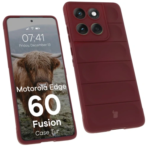 Kup Bizon Case Tur Motorola Edge 60 Fusion / Edge 60 burgunderrot - BIZ9244 - {ean13} - Sklep Home Screen