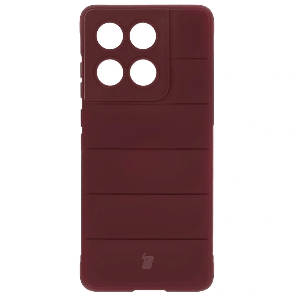 Pancerne etui Bizon Case Tur do Motorola Edge 60 Fusion / Edge 60 burgundowe