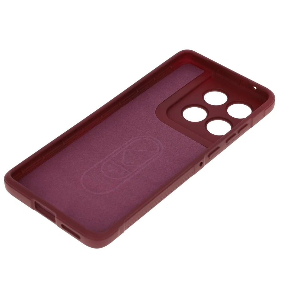 Pancerne etui Bizon Case Tur do Motorola Edge 60 Fusion / Edge 60 burgundowe
