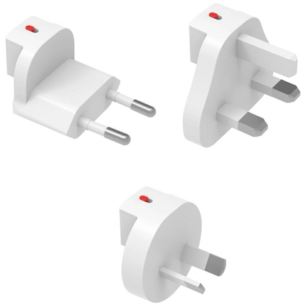 Adapter podróżny 4smarts Worldplug GaN Flex Hybrid Charger 6in1 FlatPlug Slim UK, EU, AU biały