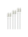 4smarts PremiumCord USB-C / USB-C Kábel 60W fehér/ezüst [3 CSOMAG]