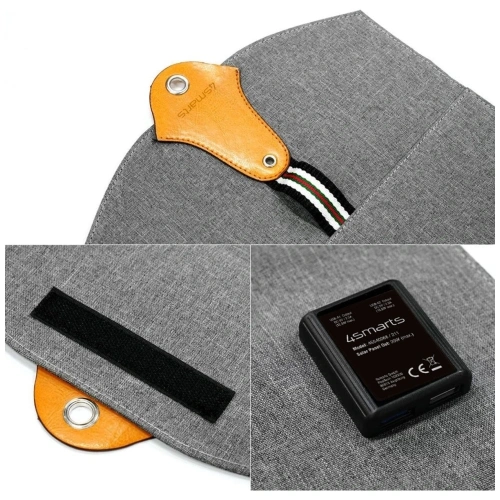 Kup 4smarts VoltSolar 20W Panou Solar 2xUSB-A Gri - 4SMR91 - {ean13} - Sklep Home Screen