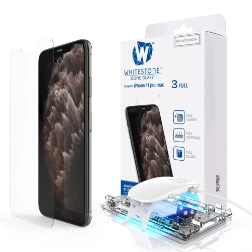 Kup Tvrzené sklo s UV lepidlem Whitestone Dome Glass Apple iPhone 11 Pro Max Clear - WSD029 - {ean13} - Sklep Home Screen
