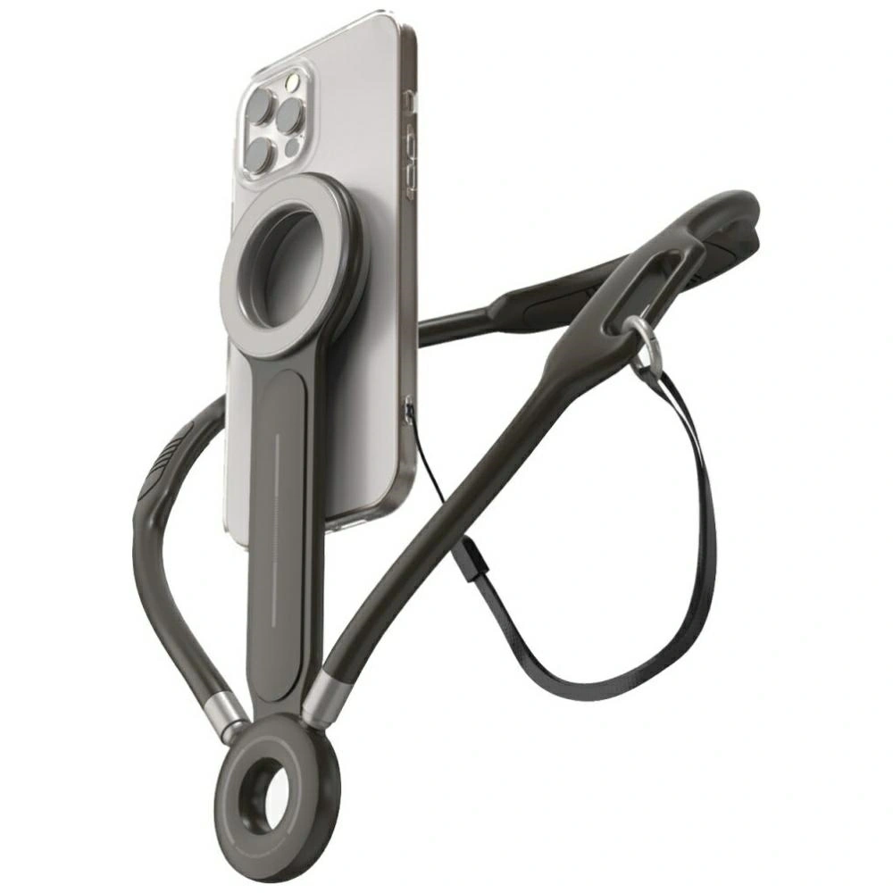 Uchwyt magnetyczny na szyję 4smarts POV do smartfonów antracyt