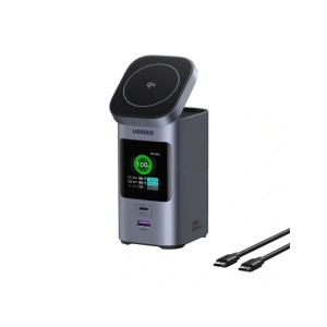 Kup UGREEN Nexode 2-v-1 Bezdrátová Nabíječka / Powerbank 20000mAh 145W Qi2 2x USB-C Power Bank - UGR5628 - {ean13} - Sklep Home Screen