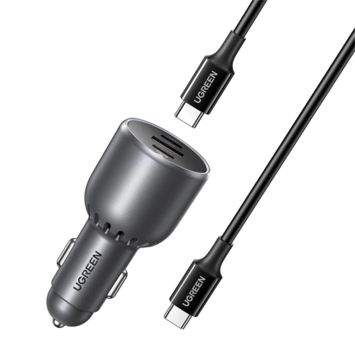 Kup UGREEN EC705 Auto nabíječka USB-A, 2xUSB-C 130W + 1m 5A kabel - UGR5631 - {ean13} - Sklep Home Screen