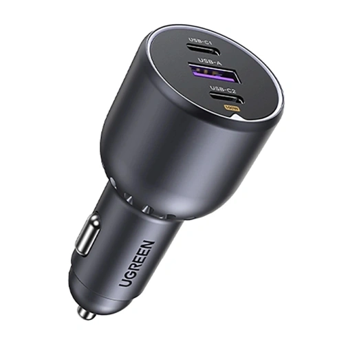 Kup UGREEN EC705 Auto nabíječka USB-A, 2xUSB-C 130W + 1m 5A kabel - UGR5631 - {ean13} - Sklep Home Screen