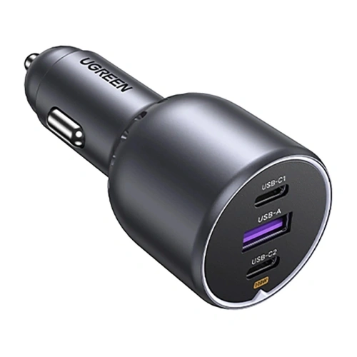 Kup UGREEN EC705 Auto nabíječka USB-A, 2xUSB-C 130W + 1m 5A kabel - UGR5631 - {ean13} - Sklep Home Screen