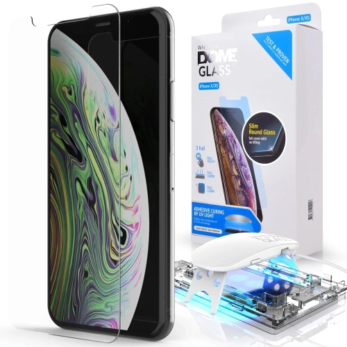 Kup Gehärtetes Glas mit UV-Kleber Whitestone Dome Glas Apple iPhone X/XS Klar - WSD026 - {ean13} - Sklep Home Screen