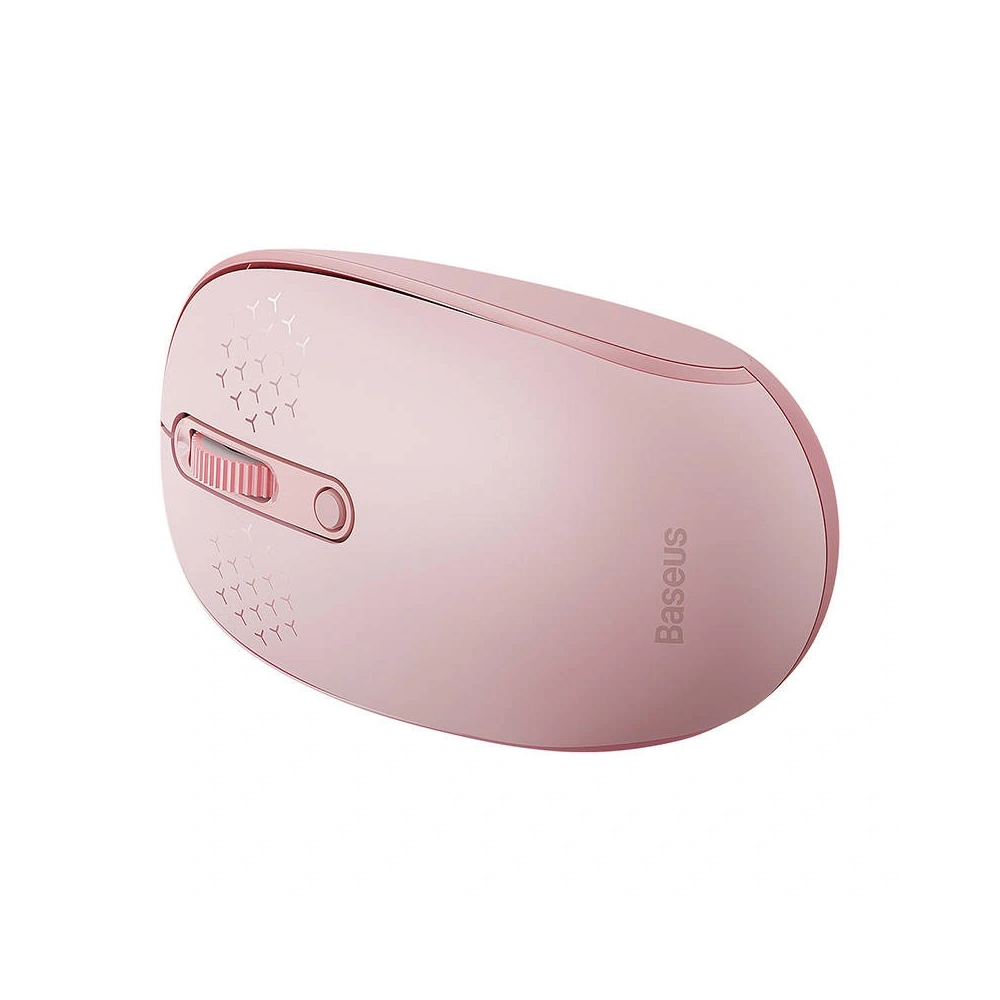 Bezprzewodowa myszka Baseus F01B Tri-Mode 2.4G BT 5.0 1600 DPI(różowa)