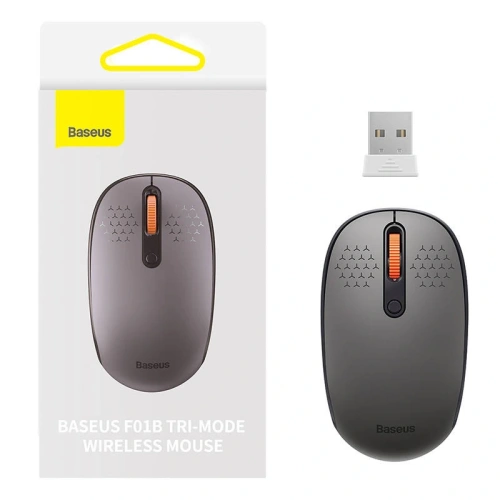 Buy Baseus F01B Tri-Mode Wireless Mouse 2.4G BT 5.0 1600 DPI (gray) - BSU8960 - {ean13} - Home Screen Store Europe
