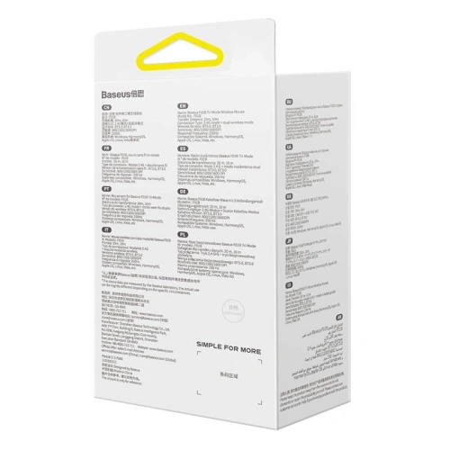Kup Mouse wireless Baseus F01B Tri-Modă 2.4G BT 5.0 1600 DPI (gri) - BSU8960 - {ean13} - Sklep Home Screen
