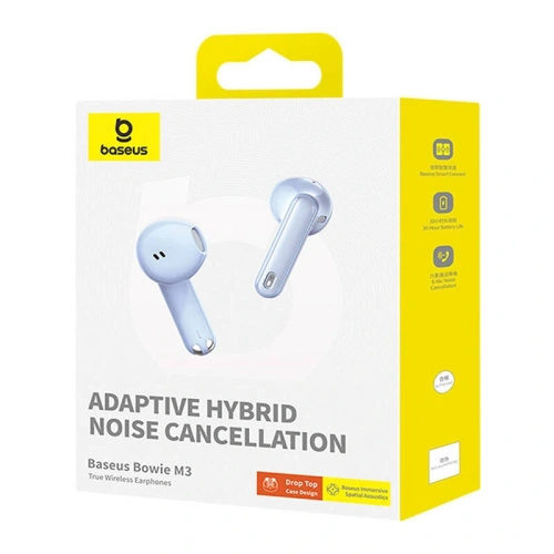Buy Baseus Bowie M3 Wireless In-Ear TWS Headphones (Blue) - BSU8964 - {ean13} - Home Screen Store Europe
