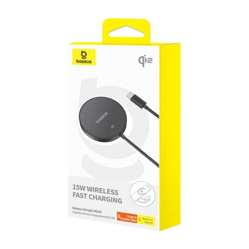 Kup Baseus Simple Mini4 MagSafe 15W Ladepad (schwarz) - BSU8965 - {ean13} - Sklep Home Screen