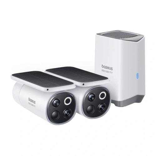 Buy Baseus S1 Pro 3K Dual Outdoor Camera (white) - BSU8966 - {ean13} - Home Screen Store Europe
