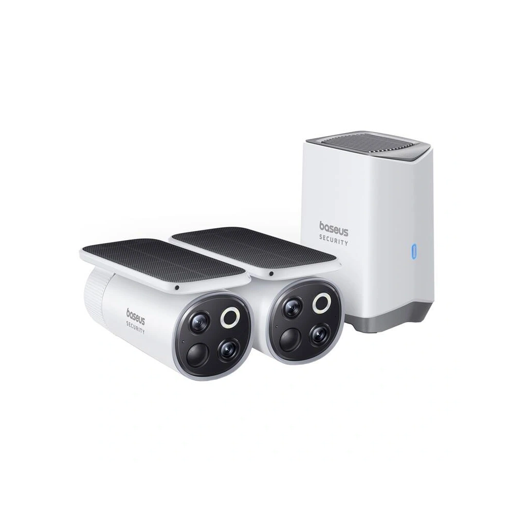 Kamera zewnętrzna Baseus S1 Pro 3K Dual (biała)