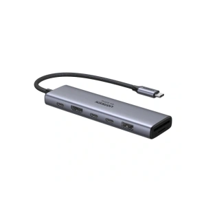 Kup UGREEN 7in1 Adapter USB-A 3.2, 2xUSB-C 3.2, USB-C Átvezetés, HDMI 4K60Hz, SD/TF - UGR5638 - {ean13} - Sklep Home Screen