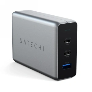 Buy Satechi PD GaN Charger 100W 100W USB-A, 2xUSB-C (space gray) - STH192 - {ean13} - Home Screen Store Europe