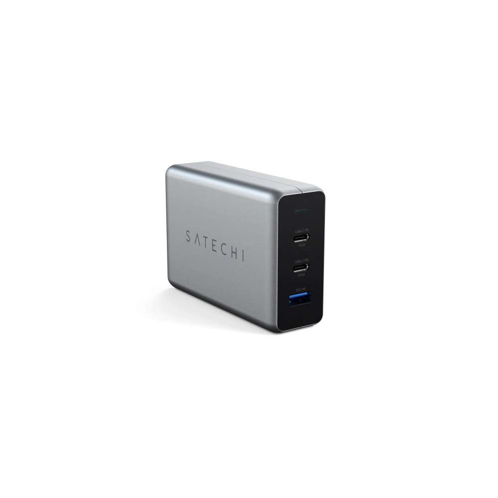 Ładowarka sieciowa Satechi PD GaN Charger 100W USB-A, 2xUSB-C (space gray)