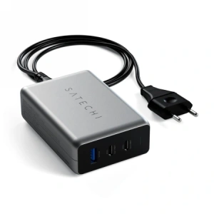 Buy Satechi PD GaN Charger 100W 100W USB-A, 2xUSB-C (space gray) - STH192 - {ean13} - Home Screen Store Europe