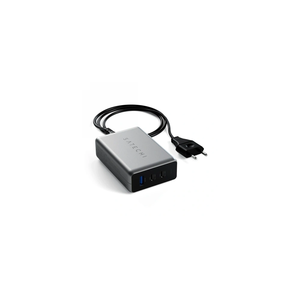 Ładowarka sieciowa Satechi PD GaN Charger 100W USB-A, 2xUSB-C (space gray)