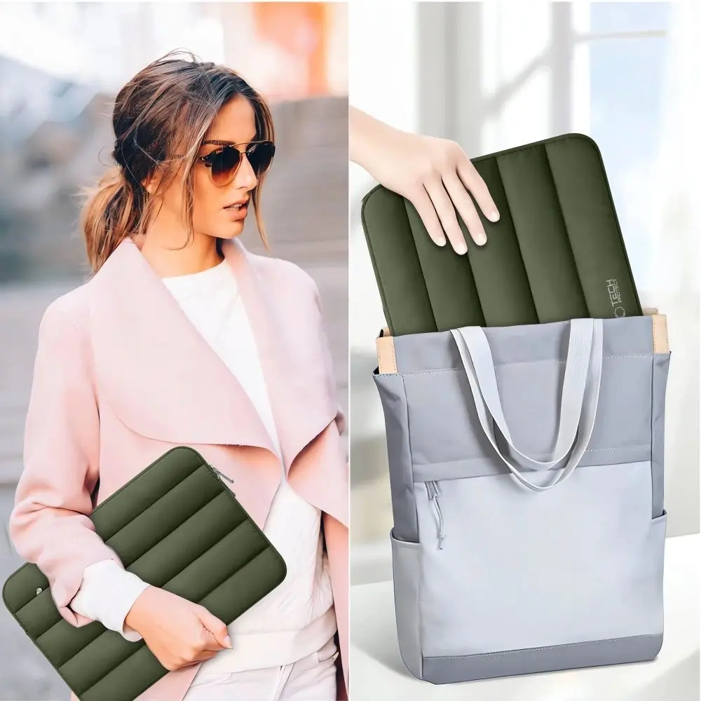 Torba Tech-Protect Fluffy Laptop 13-14 Army Green