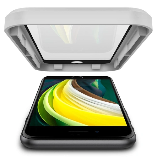 Kup Szkło hartowane Spigen GLAS.tR AlignMaster Apple iPhone SE 2022/SE 2020/8/7 Black - SPN1137BLK - {ean13} - Sklep Home Screen