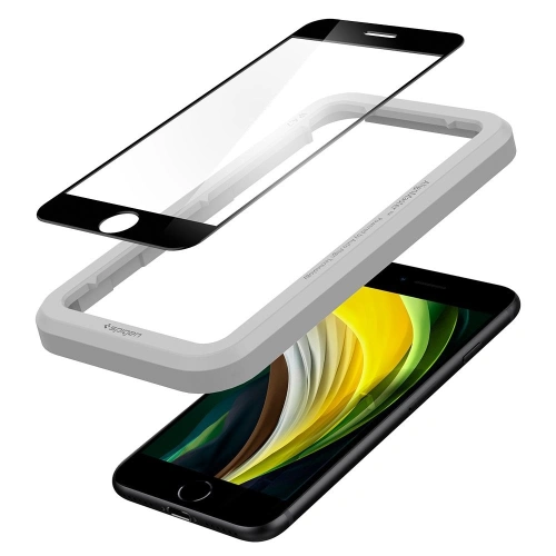 Kup Sticlă securizată Spigen GLAS.tR AlignMaster Apple iPhone SE 2022/SE 2020/8/7 Negru - SPN1137BLK - {ean13} - Sklep Home Screen