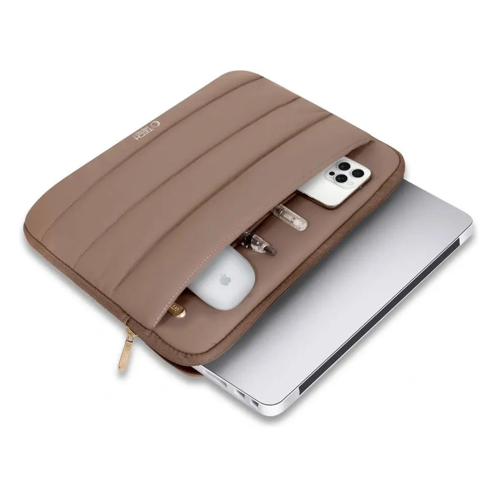 Torba Tech-Protect Fluffy Laptop 13-14 Walnut