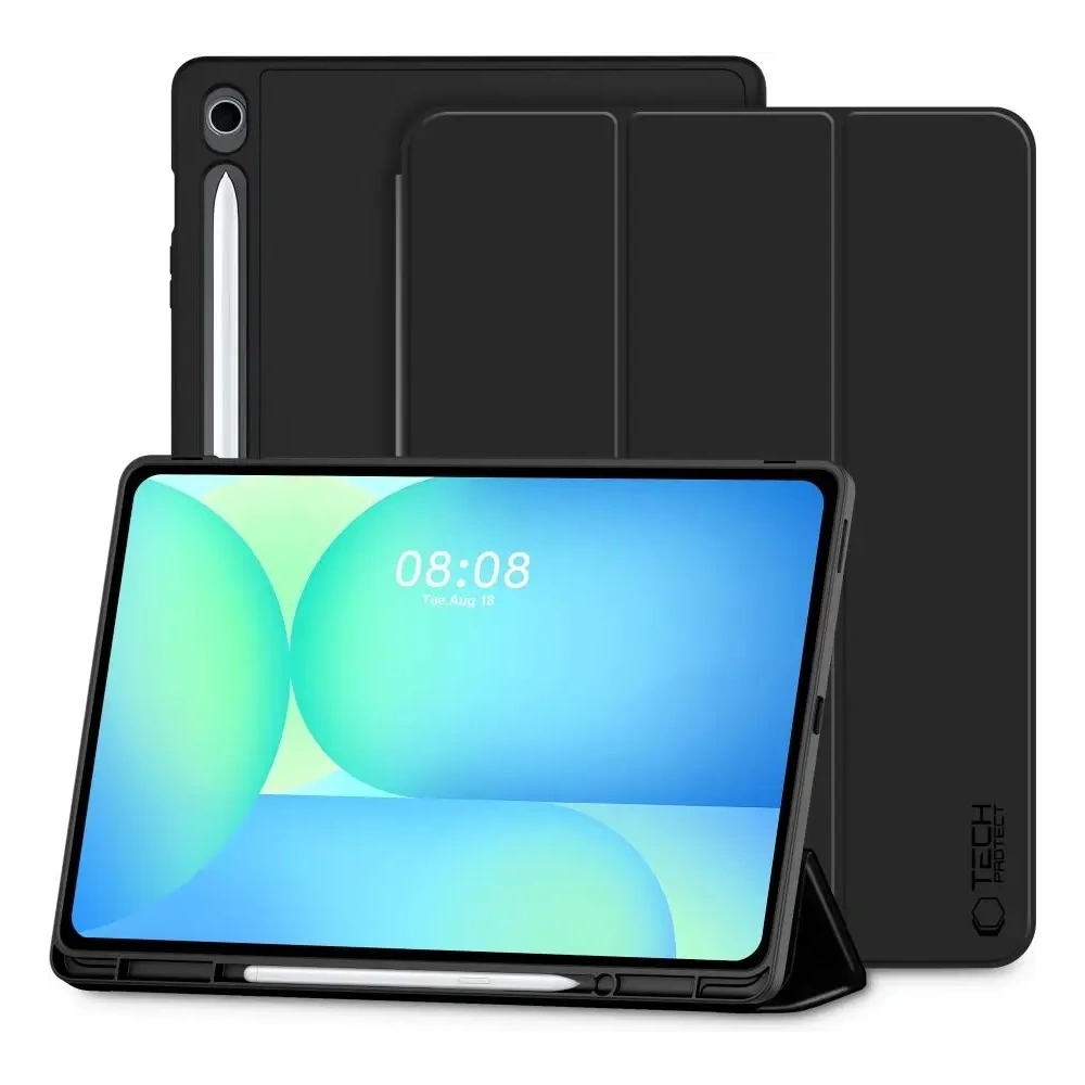 Etui Tech-Protect SmartCase Pen Samsung Galaxy Tab S10 FE+ Plus 13.1 X620 / X626b Black