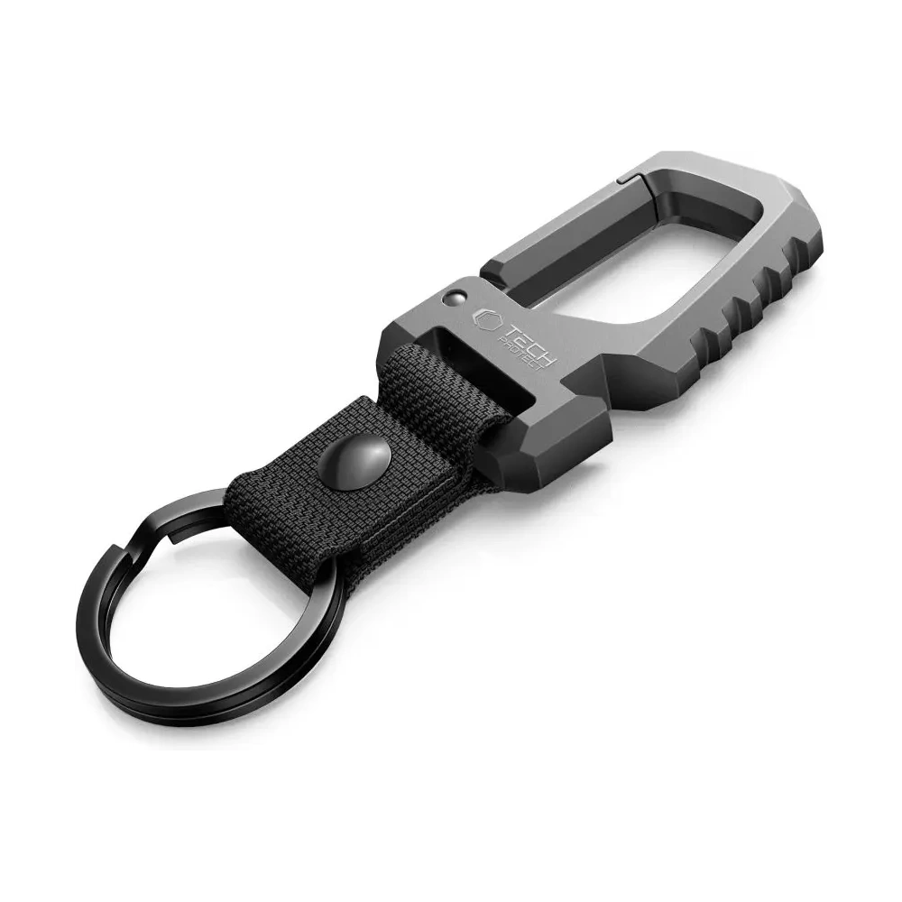 Brelok Tech-Protect Slidelock Carabiner Keychain Gunmetal