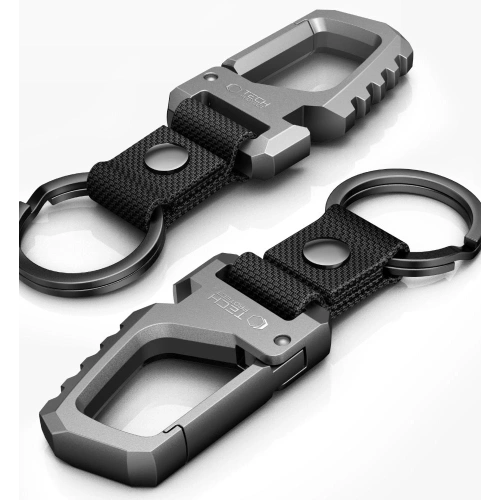 Buy Tech-Protect Slidelock Carabiner Keychain Gunmetal - THP4222 - {ean13} - Home Screen Store Europe