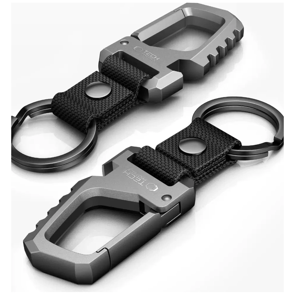 Brelok Tech-Protect Slidelock Carabiner Keychain Gunmetal