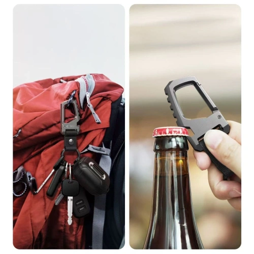 Buy Tech-Protect Slidelock Carabiner Keychain Gunmetal - THP4222 - {ean13} - Home Screen Store Europe