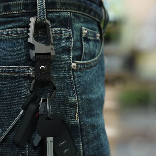 Buy Tech-Protect Slidelock Carabiner Keychain Gunmetal - THP4222 - {ean13} - Home Screen Store Europe