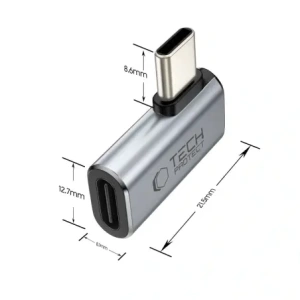 Kup Adapter USB-C / USB-C Tech-Protect Ultraboost AA01 Angle Adapter USB-C Grey - THP4223 - {ean13} - Sklep Home Screen