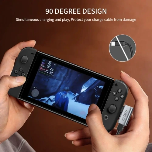 Kup Adapter USB-C / USB-C Tech-Protect Ultraboost AA01 Angle Adapter USB-C Grey - THP4223 - {ean13} - Sklep Home Screen