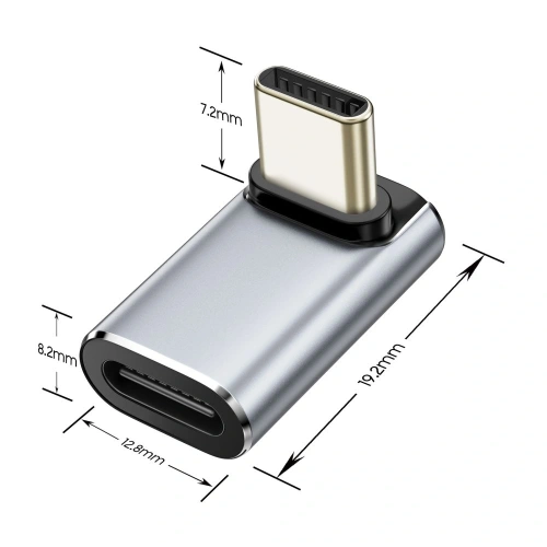 Kup Adapter kątowy USB-C / USB-C Tech-Protect Ultraboost AA02 Angle Adapter USB-C Grey - THP4224 - {ean13} - Sklep Home Screen