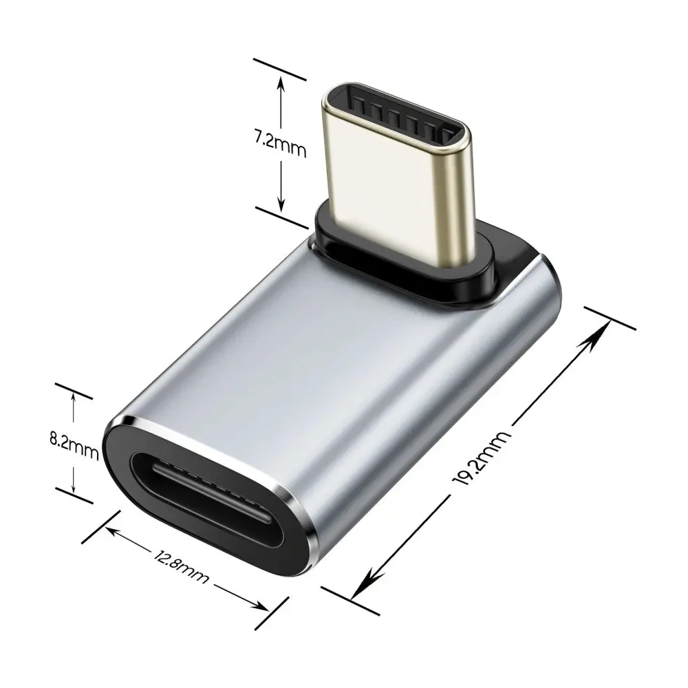 Adapter kątowy USB-C / USB-C Tech-Protect Ultraboost AA02 Angle Adapter USB-C Grey