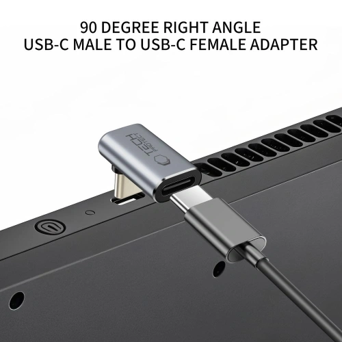 Kup Adaptor unghiular USB-C Tech-Protect Ultraboost AA02 Gri - THP4224 - {ean13} - Sklep Home Screen
