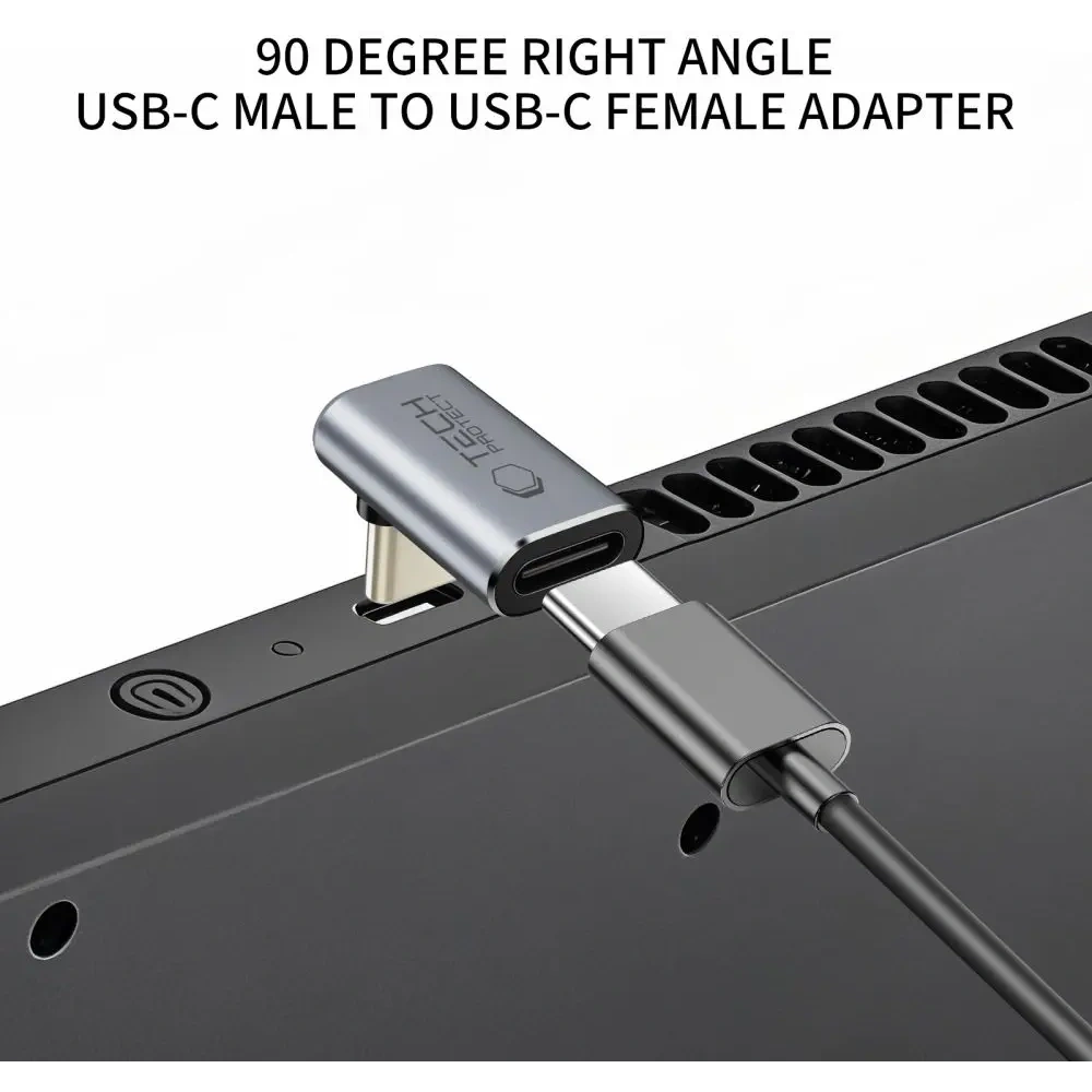 Adapter kątowy USB-C / USB-C Tech-Protect Ultraboost AA02 Angle Adapter USB-C Grey