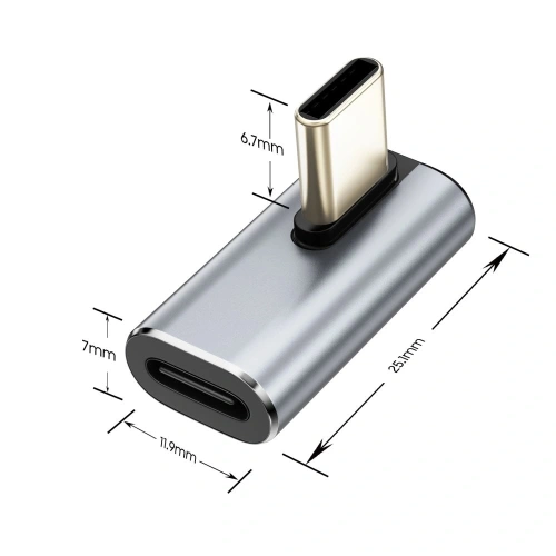 Kup Tech-Protect Ultraboost AA03 Winkeladapter USB-C Grau - THP4225 - {ean13} - Sklep Home Screen
