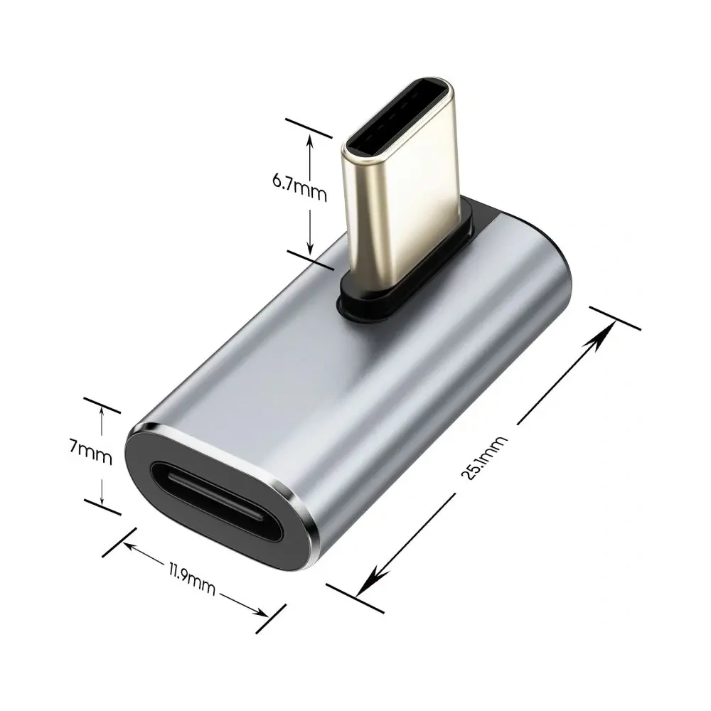 Adapter kątowy USB-C / USB-C Tech-Protect Ultraboost AA03 Angle Adapter USB-C Grey