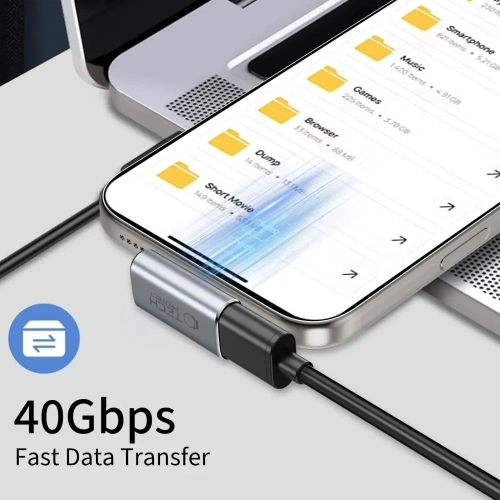 Kup Tech-Protect Ultraboost AA03 Winkeladapter USB-C Grau - THP4225 - {ean13} - Sklep Home Screen