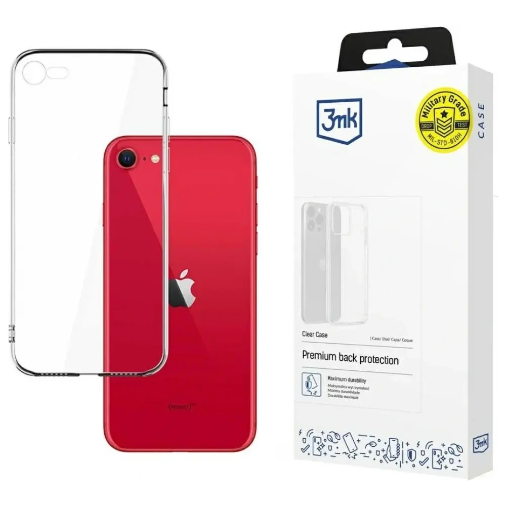 Etui 3MK Clear Case do Apple iPhone SE 2020/2022