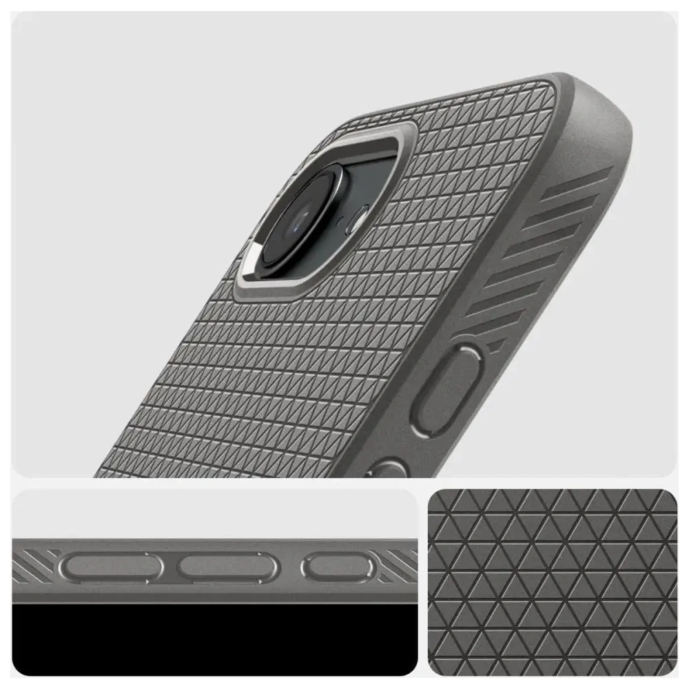 Etui Spigen Liquid Air Apple iPhone 16e Marble Gray